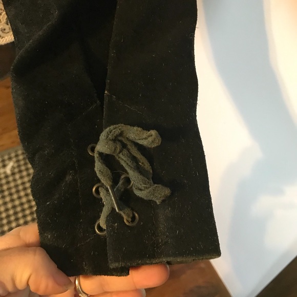 Vintage fringe Suede coat - Picture 8 of 10